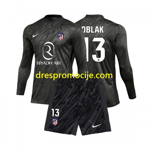Atlético Madrid Jan Oblak 13 Dres Golmanski Dječji Domaći 2024/2025 Dugim Rukavima Atlético Madrid Jan Oblak 13 Dres Golmanski Dječji Domaći 2024/2025 Dugim Rukavima